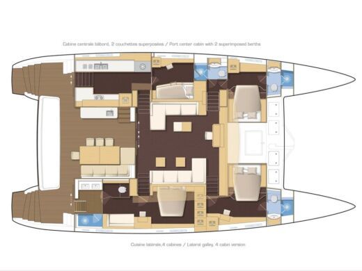 Catamaran Lagoon LAGOON 630 MY Boat design plan