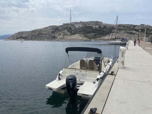 Marseille Motorboat Brunswick Quicksilver 675 Sundeck alt tag text