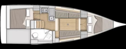 Sailboat Beneteau Oceanis 30.1 boat plan