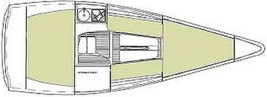 Sailboat Viko S 21 Boat layout