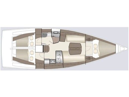 Sailboat  Dehler 38 boat plan
