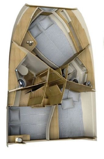 Motorboat  ADRIANA 36 BT (21) Plano del barco