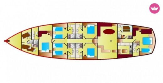 Gulet Custom Gulet boat plan