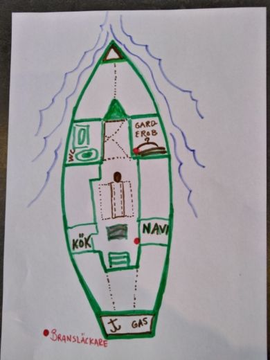 Sailboat Conqubin 38 CR boat plan