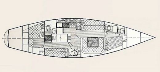 Sailboat Nautic Saintonge RORQUAL 44 boat plan