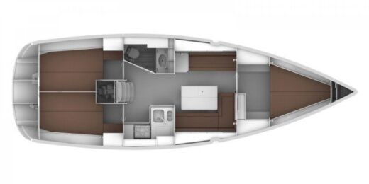 Sailboat Bavaria 36 cruiser Plano del barco