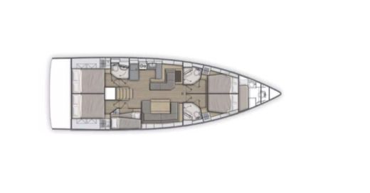 Sailboat Beneteau Oceanis 51.1 Boat design plan