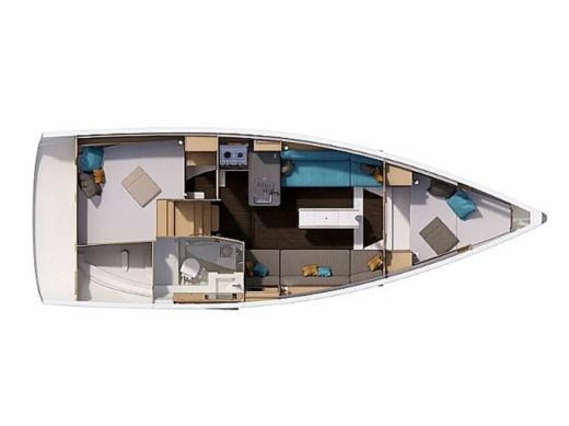 Sailboat  Dufour 32 boat plan
