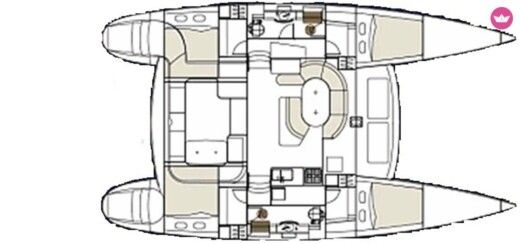 Catamaran CBN Lagoon 410 Boat design plan