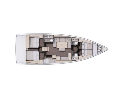 Sailboat  Dufour 470 Plano del barco