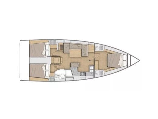 Sailboat  Oceanis 40.1 boat plan