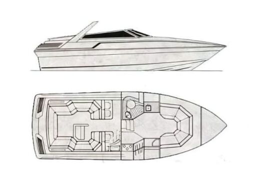 Motorboat Sunseeker Portofino 31 Boat layout