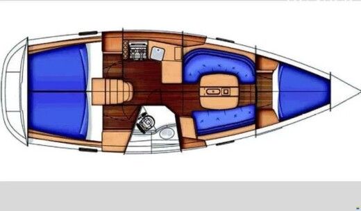 Sailboat Beneteau Oceanis 343 Boat layout