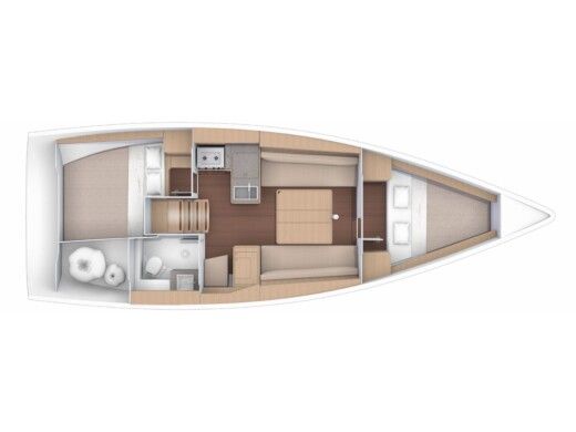 Sailboat Dufour Dufour 360 Grand Large boat plan