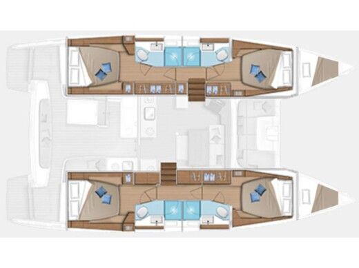 Catamaran Lagoon Lagoon 46 boat plan