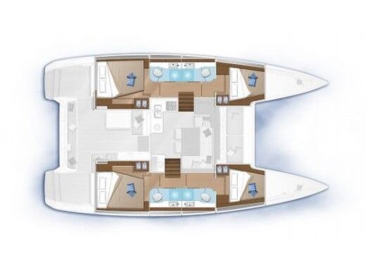 Catamaran Lagoon Lagoon 40 boat plan