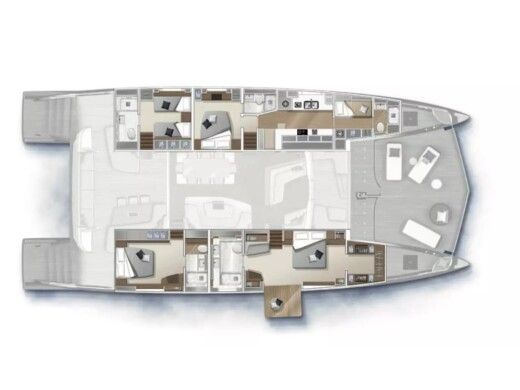 Motor Yacht  Lagoon Seventy 8 boat plan