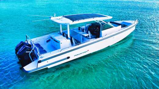 Motorboat Axopar 37 Sun Top Boot Grundriss