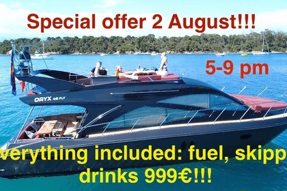 Verhuur Motorboot Gulf Craft Oryx 46 Fly Cannes