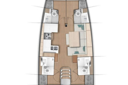 Hire Sailboat Jeanneau Sun Odyssey 490 - 4 + 1 cab. Split