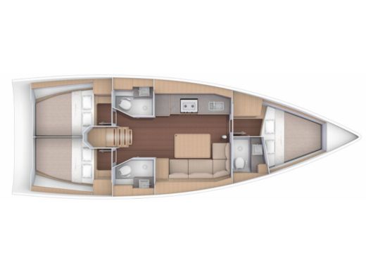 Sailboat Dufour Dufour 390 Grand Large Boat design plan