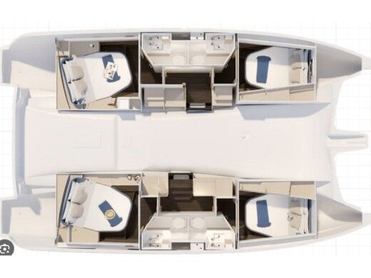 Catamaran  Fountaine Pajot 41 Plan du bateau