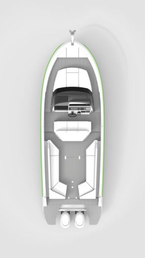 Motorboat Zephyr Boats Zephyr 800 Plano del barco