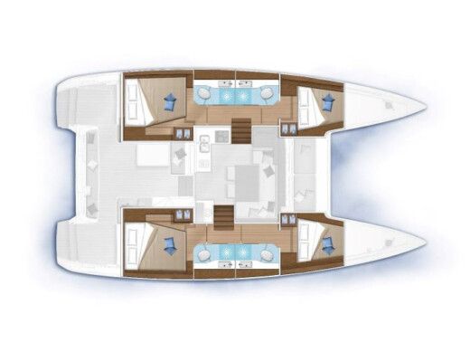 Catamaran Lagoon Lagoon 40 boat plan