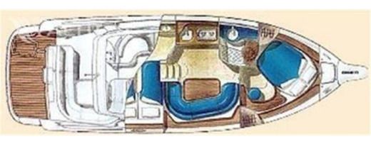 Motorboat Gobbi 375 Sc Plattegrond van de boot
