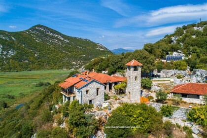 Charter Motorboat Custom Traditional wooden boat Virpazar