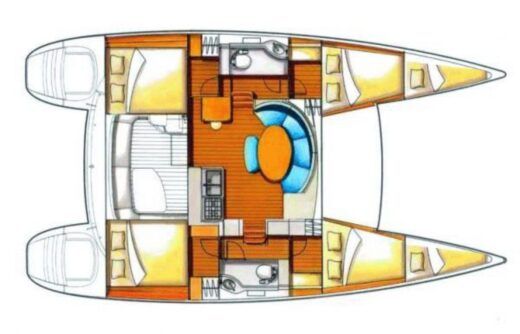 Catamaran Lagoon Lagoon 380 boat plan