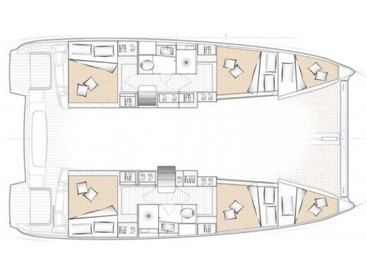 Catamaran  Excess 11 - Pulse Line Version  Plan du bateau