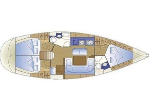 Sailboat Bavaria Bavaria 40 Cruiser Plan du bateau