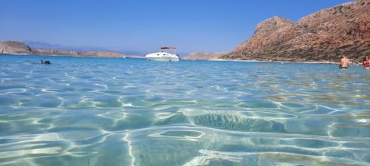 Chania Old Port Motorboat AQUAMAR Bahia Cabine alt tag text