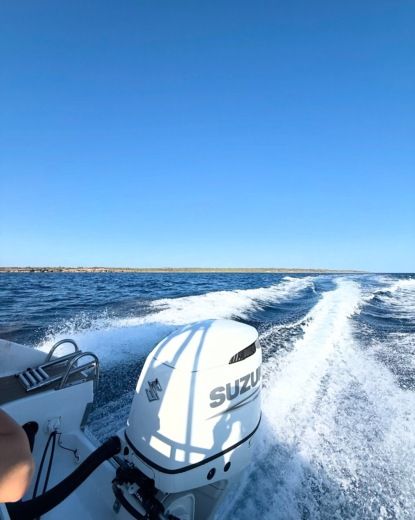 Platja des Trenc Motorboat Saver 750wa hardtop alt tag text