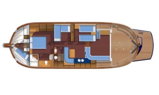 Motorboat Menorquin Fly 180 Boat layout