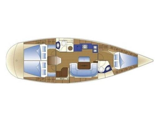 Sailboat  Bavaria 42 Cruiser Boat layout