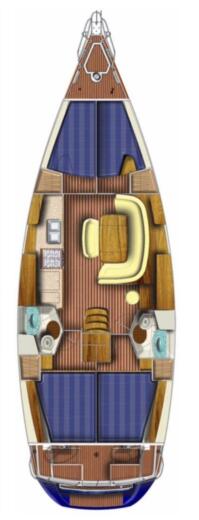 Sailboat Jeanneau Sun Odyssey 45 Planta da embarcação