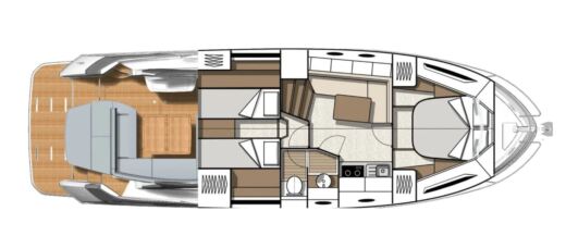 Motorboat BENETEAU GRAN TURISMO 41 boat plan