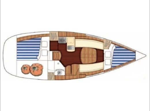 Sailboat Beneteau FIRST 31.7 Boat layout