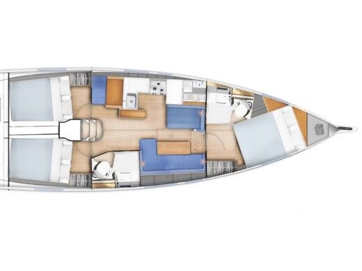 Sailboat  Sun Odyssey 410 Boat design plan