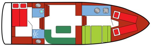Motorboat Vacance 1100 AK Planta da embarcação