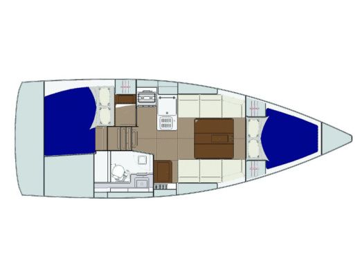 Sailboat Dufour Dufour 310 Grand Large Boat layout