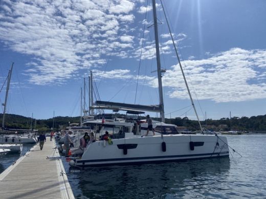 Cannes Catamaran Fountaine Pajot Elba 45 alt tag text