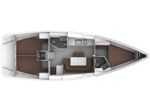 Sailboat  Bavaria 41 Cruiser boat plan