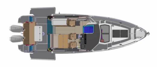 Motorboat LUXURY DAY CRUISES / HOLIDAY PACKAGES - SAXDOR 320 GTC Boat layout