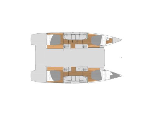 Catamaran  Elba 45 S boat plan