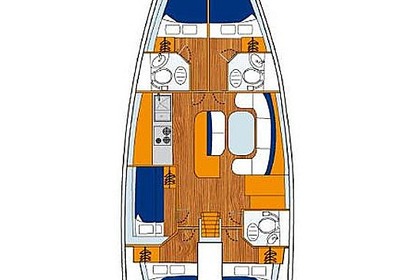 Rental Sailboat Bénéteau Cyclades 50.5 Eleftheres