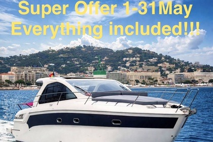 Hire Motorboat Super offer!!! Everything included skipper fuel Bavaria boat 13 meters from 2017! Cannes