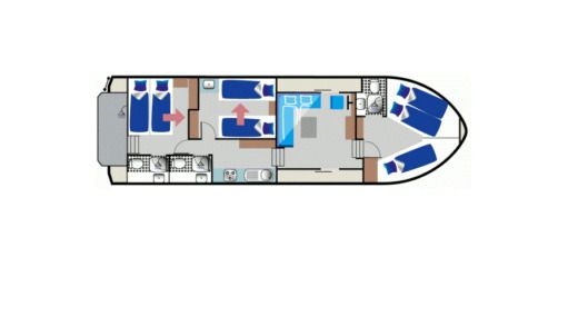 Houseboat Kormoran 1280 (NID) boat plan